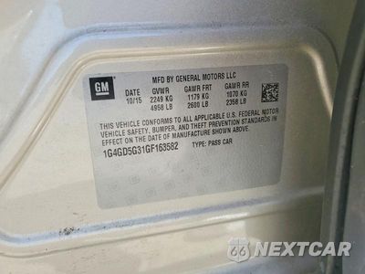 Zdjęcie 12 z 12 samochodu: 2016 BUICK LACROSSE PREMIUM VIN:1G4GD5G31GF163582 - miniatura