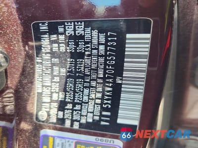 Zdjęcie 13 z 13 samochodu: 2015 KIA SORENTO SX VIN:5XYKW4A70FG577317 - miniatura