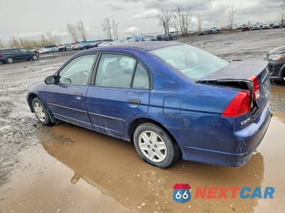 Drugie zdjęcie samochodu z przodu: 2005 HONDA CIVIC DX VIN:2HGES16185H033886 - miniatura