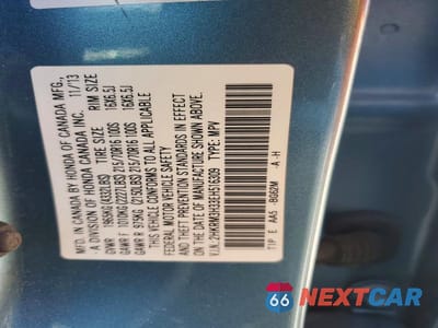 Zdjęcie 14 z 14 samochodu: 2014 HONDA CR-V LX VIN:2HKRM3H33EH516309 - miniatura