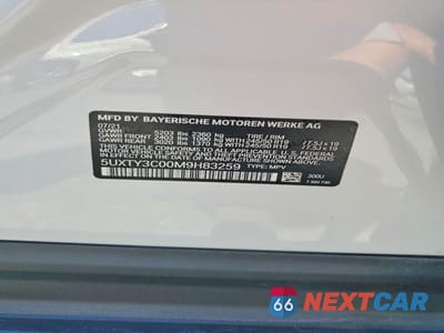 Zdjęcie 13 z 13 samochodu: 2021 BMW X3 SDRIVE30I VIN:5UXTY3C00M9H83259 - miniatura