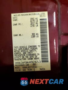 Zdjęcie 12 z 12 samochodu: 2011 NISSAN ALTIMA 2.5 VIN:1N4AL2AP5BN492653 - miniatura