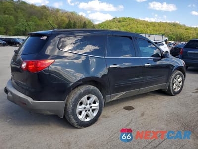 Trzecie zdjęcie samochodu z tyłu: 2012 CHEVROLET TRAVERSE LT VIN:1GNKVJEDXCJ278938 - miniatura