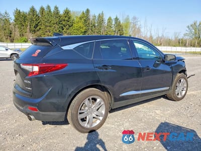 Trzecie zdjęcie samochodu z tyłu: 2021 ACURA RDX ADVANCE VIN:5J8TC2H75ML027668 - miniatura