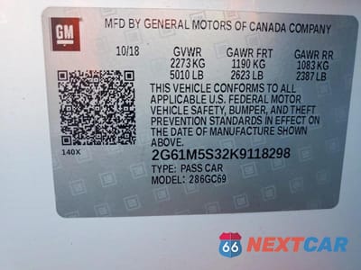 Zdjęcie 12 z 12 samochodu: 2019 CADILLAC XTS LUXURY VIN:2G61M5S32K9118298 - miniatura