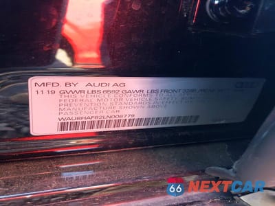 Zdjęcie 12 z 12 samochodu: 2020 AUDI A8 L E VIN:WAU8HAF82LN008779 - miniatura