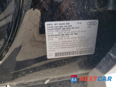 Zdjęcie 14 z 14 samochodu: 2020 AUDI Q5 PREMIUM VIN:WA1ANAFY3L2061841 - miniatura