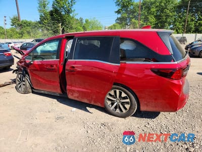 Drugie zdjęcie samochodu z przodu: 2025 HONDA ODYSSEY EXL VIN:5FNRL6H67SB007963 - miniatura
