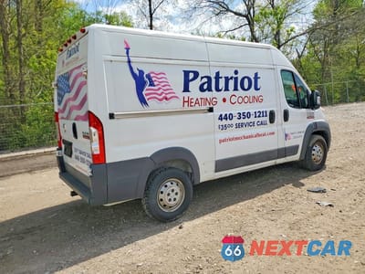 Trzecie zdjęcie samochodu z tyłu: 2017 RAM PROMASTER 2500 2500 HIGH VIN:3C6TRVCG4HE546819 - miniatura