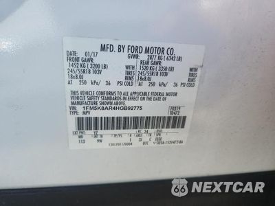 Zdjęcie 13 z 13 samochodu: 2017 FORD EXPLORER POLICE INTERCEPTOR VIN:1FM5K8AR4HGB92775 - miniatura