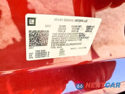 Zdjęcie 13 z 13 samochodu: 2018 CADILLAC ESCALADE PLATINUM VIN:1GYS4DKJ1JR220300 - miniatura