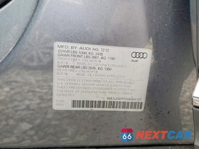 Zdjęcie 13 z 13 samochodu: 2013 AUDI Q5 PREMIUM PLUS VIN:WA1LFAFP1DA049191 - miniatura