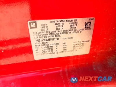Zdjęcie 12 z 12 samochodu: 2015 CHEVROLET SILVERADO K2500 HEAVY DUTY LT VIN:1GC1KVEG2FF171744 - miniatura