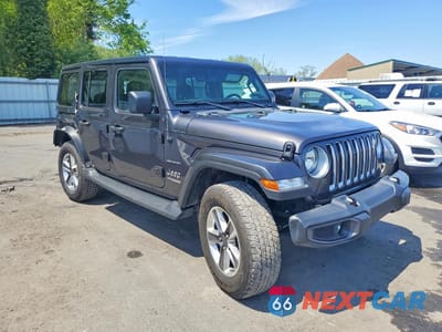 Czwarte zdjęcie samochodu z boku: 2022 JEEP WRANGLER UNLIMITED SAHARA VIN:1C4HJXEG6NW267825 - miniatura