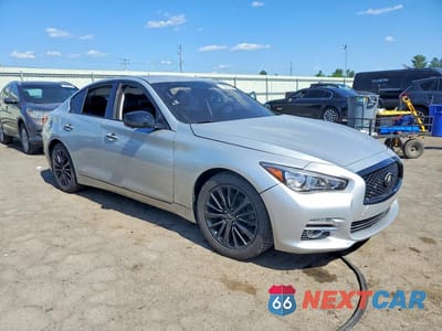 Czwarte zdjęcie samochodu z boku: 2014 INFINITI Q50 PREMIUM VIN:JN1BV7AR6EM704870 - miniatura