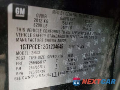 Zdjęcie 12 z 12 samochodu: 2016 GMC CANYON SLE VIN:1GTP6CE12G1234645 - miniatura