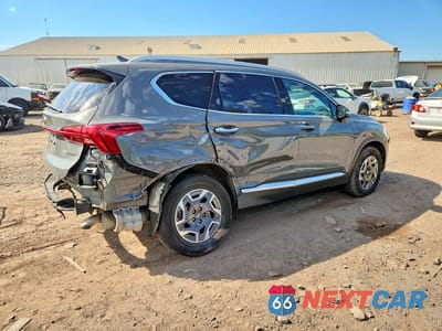 Trzecie zdjęcie samochodu z tyłu: 2023 HYUNDAI SANTA FE BLUE VIN:5NMS2DA14PH018254 - miniatura
