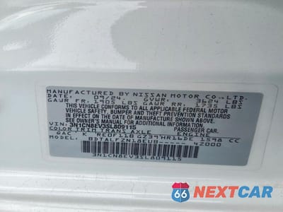 Zdjęcie 12 z 12 samochodu: 2025 NISSAN VERSA SV VIN:3N1CN8EV3SL809115 - miniatura