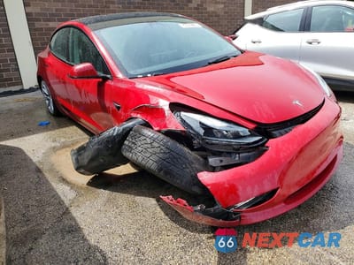 Czwarte zdjęcie samochodu z boku: 2023 TESLA MODEL 3 VIN:5YJ3E1EA3PF437511 - miniatura