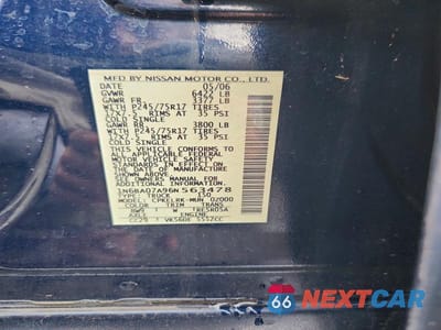 Zdjęcie 12 z 12 samochodu: 2006 NISSAN TITAN XE FFV VIN:1N6BA07A96N563478 - miniatura