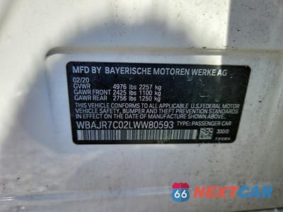Zdjęcie 12 z 12 samochodu: 2020 BMW 530 XI VIN:WBAJR7C02LWW80593 - miniatura
