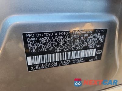 Zdjęcie 12 z 12 samochodu: 2016 LEXUS IS 200T VIN:JTHBA1D2XG5013082 - miniatura