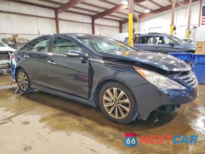Czwarte zdjęcie samochodu z boku: 2014 HYUNDAI SONATA LIMITED VIN:5NPEC4AC6EH883335 - miniatura