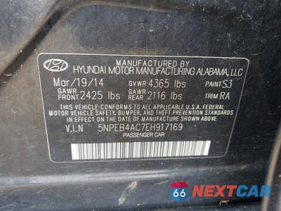 Zdjęcie 12 z 12 samochodu: 2014 HYUNDAI SONATA GLS VIN:5NPEB4AC7EH917169 - miniatura