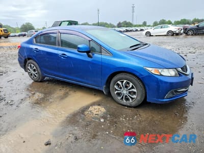Czwarte zdjęcie samochodu z boku: 2013 HONDA CIVIC LX VIN:2HGFB2F53DH537953 - miniatura
