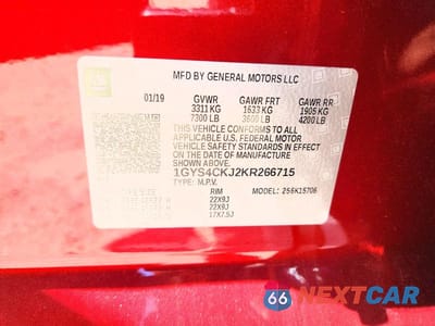 Zdjęcie 14 z 14 samochodu: 2019 CADILLAC ESCALADE PREMIUM LUXURY VIN:1GYS4CKJ2KR266715 - miniatura