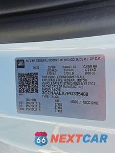 Zdjęcie 12 z 12 samochodu: 2023 CHEVROLET SILVERADO C1500 VIN:3GCNAAEK7PG335488 - miniatura