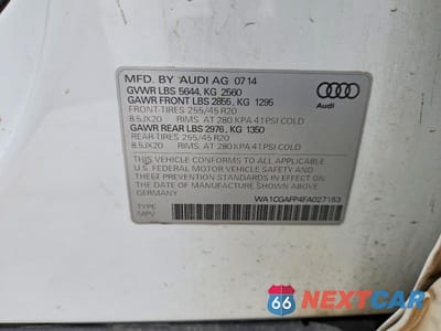 Zdjęcie 13 z 13 samochodu: 2015 AUDI SQ5 PREMIUM PLUS VIN:WA1CGAFP4FA027153 - miniatura