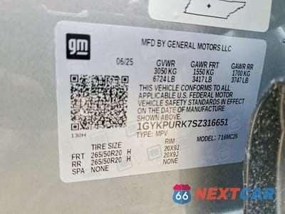 Zdjęcie 14 z 14 samochodu: 2025 CADILLAC LYRIQ SPORT VIN:1GYKPURK7SZ316651 - miniatura