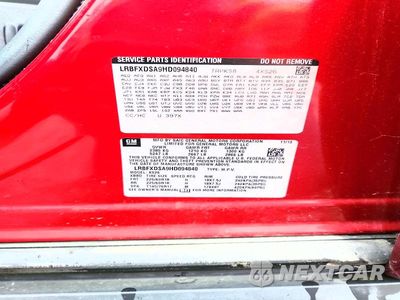 Zdjęcie 13 z 13 samochodu: 2017 BUICK ENVISION ESSENCE VIN:LRBFXDSA9HD094840 - miniatura