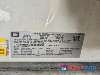 Zdjęcie 13 z 13 samochodu: 2014 CHEVROLET TRAVERSE LT VIN:1GNKRGKDXEJ300516 - miniatura