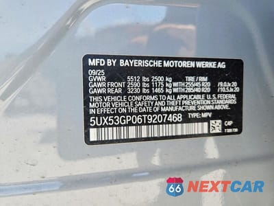 Zdjęcie 14 z 14 samochodu: 2026 BMW X3 30 XDRIVE VIN:5UX53GP06T9207468 - miniatura
