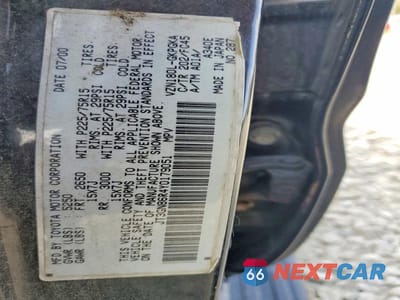 Zdjęcie 13 z 13 samochodu: 2000 TOYOTA 4RUNNER SR5 VIN:JT3GN86R4Y0179051 - miniatura