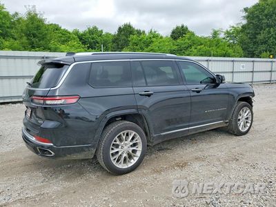 Trzecie zdjęcie samochodu z tyłu: 2021 JEEP GRAND CHEROKEE L SUMMIT VIN:1C4RJKEG2M8102378 - miniatura