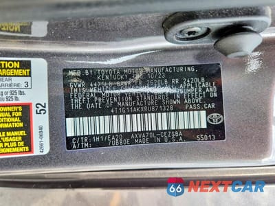 Zdjęcie 12 z 12 samochodu: 2024 TOYOTA CAMRY SE VIN:4T1G11AKXRU871328 - miniatura