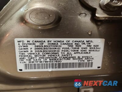 Zdjęcie 13 z 13 samochodu: 2006 HONDA PILOT EX VIN:2HKYF18716H557620 - miniatura