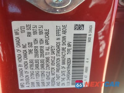 Zdjęcie 12 z 12 samochodu: 2024 HONDA CR-V EX VIN:2HKRS4H41RH438204 - miniatura