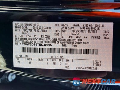 Zdjęcie 13 z 13 samochodu: 2026 FORD F350 SUPER DUTY VIN:1FT8W3DT5TED30795 - miniatura
