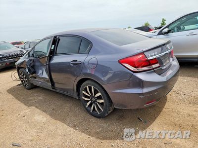 Drugie zdjęcie samochodu z przodu: 2015 HONDA CIVIC EXL VIN:2HGFB2F91FH512782 - miniatura