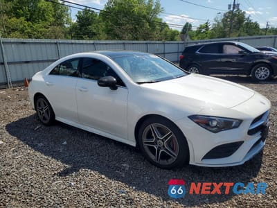 Czwarte zdjęcie samochodu z boku: 2020 MERCEDES-BENZ CLA 250 4MATIC VIN:W1K5J4HB5LN090517 - miniatura