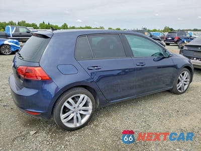 Trzecie zdjęcie samochodu z tyłu: 2015 VOLKSWAGEN GOLF TDI VIN:3VW2A7AU4FM082530 - miniatura