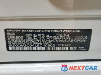 Zdjęcie 13 z 13 samochodu: 2020 BMW X7 XDRIVE40I VIN:5UXCW2C04L9C40902 - miniatura