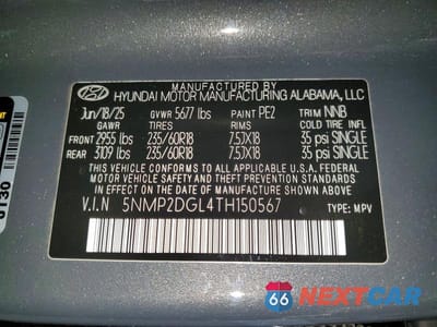Zdjęcie 13 z 13 samochodu: 2026 HYUNDAI SANTA FE SEL VIN:5NMP2DGL4TH150567 - miniatura