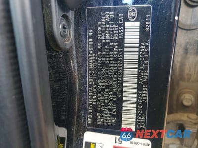 Zdjęcie 13 z 13 samochodu: 2022 TOYOTA CAMRY LE VIN:4T1C11AK6NU671541 - miniatura
