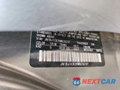 Zdjęcie 14 z 14 samochodu: 2019 NISSAN ROGUE VIN:JN1BJ1CR2KW626237 - miniatura