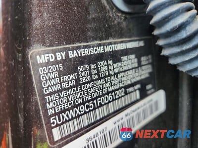 Zdjęcie 13 z 13 samochodu: 2015 BMW X3 XDRIVE28I VIN:5UXWX9C51F0D61202 - miniatura